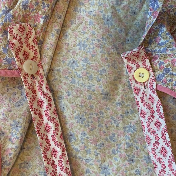 Vintage Pastel Floral Full Body Handmade Apron - Picture 7 of 8